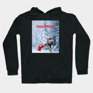 Happy Holidays Sasquatch & Santa Hoodie